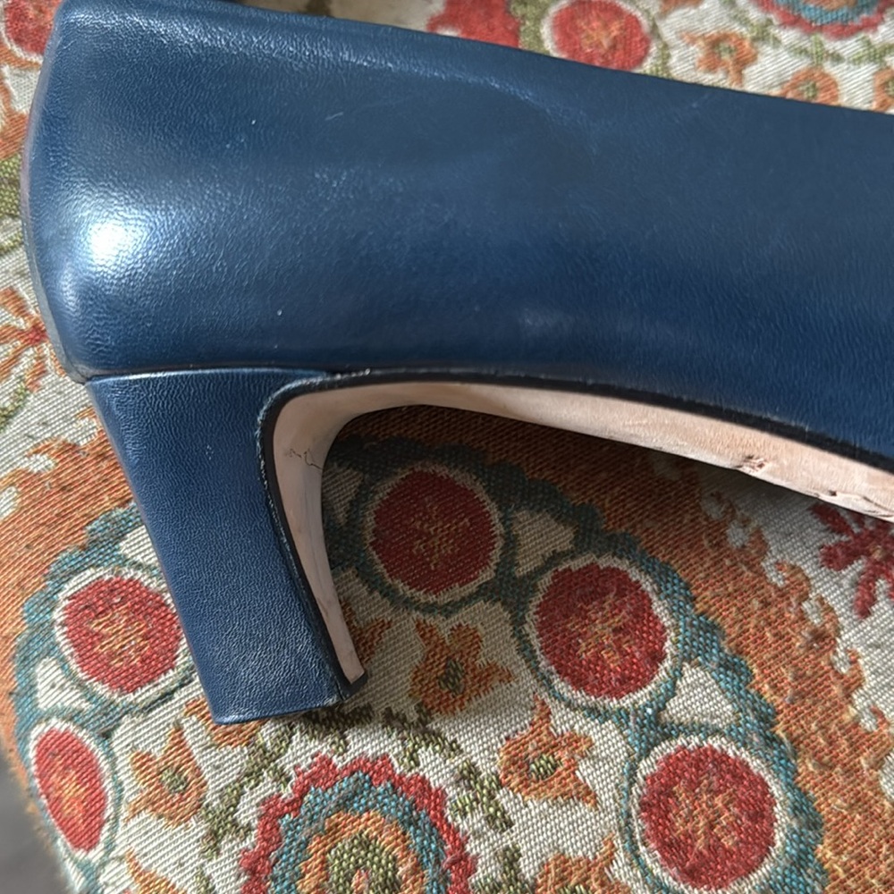 Bally Blue Leather Heels - Picture 5 of 8